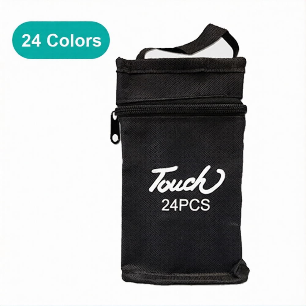 GEESO Painting Marker Pen Manga Sketching Markers Watercolor Brush Pen With Bag Dual Pen Head Brush 