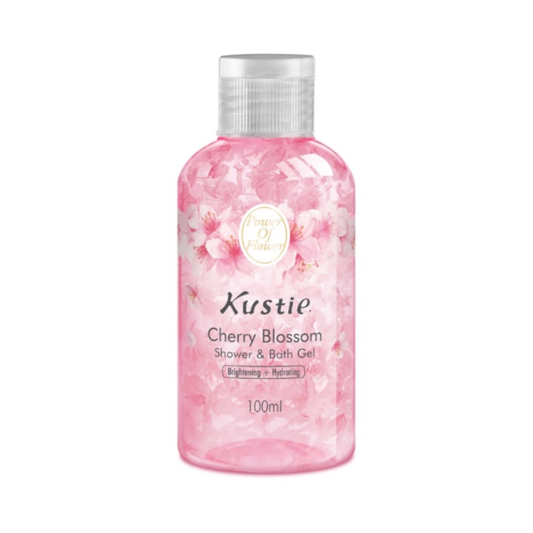 Kustie Shower & Bath Gel - Handpicked Real Flower Petals Body Bath Gel (100ml)