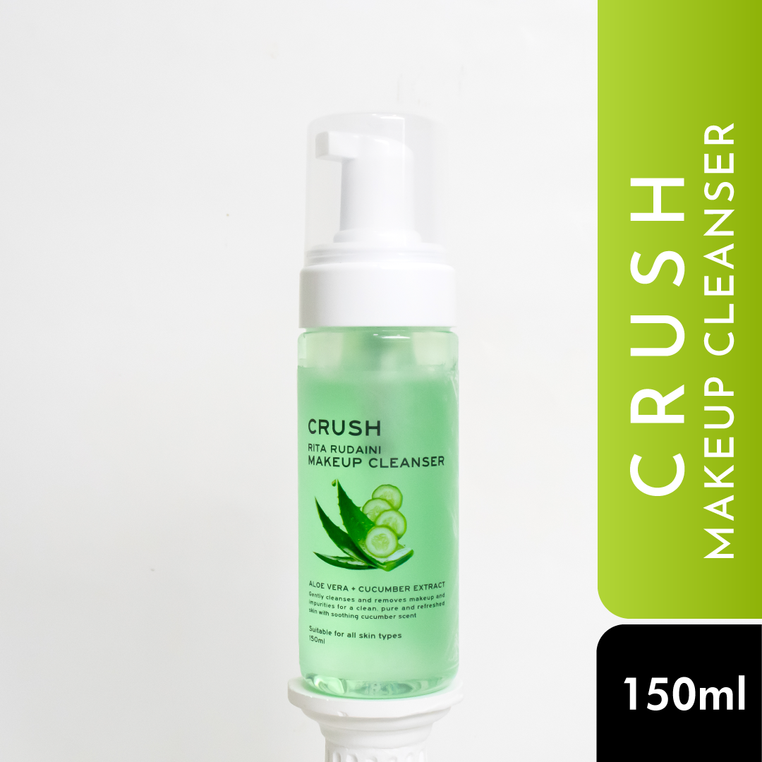 Crush 2 IN 1 Makeup Remover + Cleanser with Cucumber By Rita Rudaini (150ml)