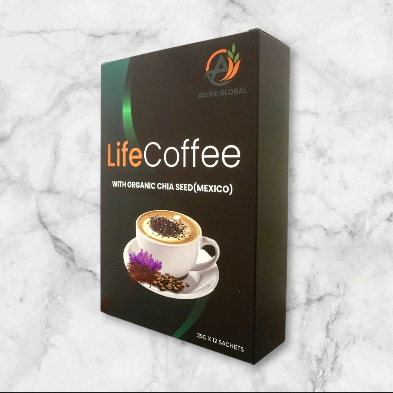Life Coffee with Organic Chia Seed ( 25g x 12 Sachet)