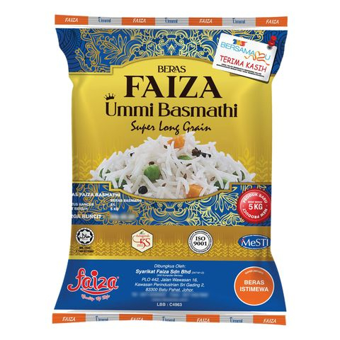 Beras Faiza Goodies & Kotak Basmathi Moghul 250gram, door gift pack (beras+kotak)