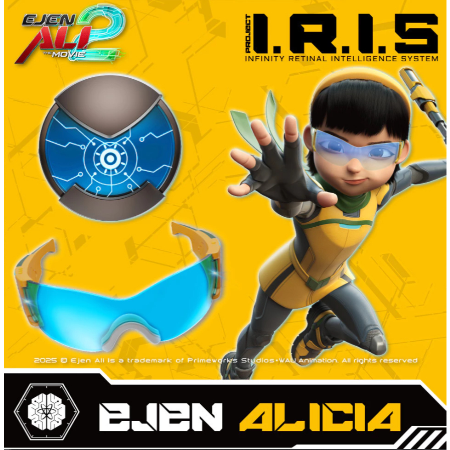 Ejen Ali 2 Project I.R.I.S Infinity Retinal Intelligence System Glasses / Spec Mata Ejen Ali / Cermi