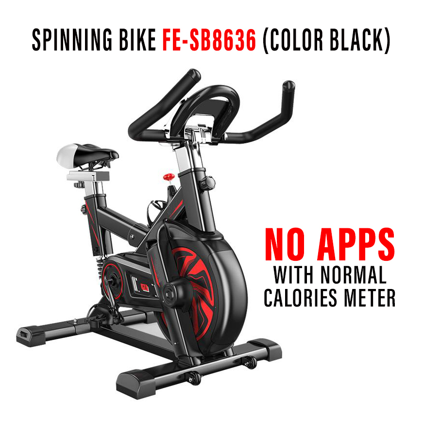 FREE INSTALLATION FEXPERT USA Spec Spinning Bike 8kg Dynamic Wheel Cycling Bike with Qiber App Indoo