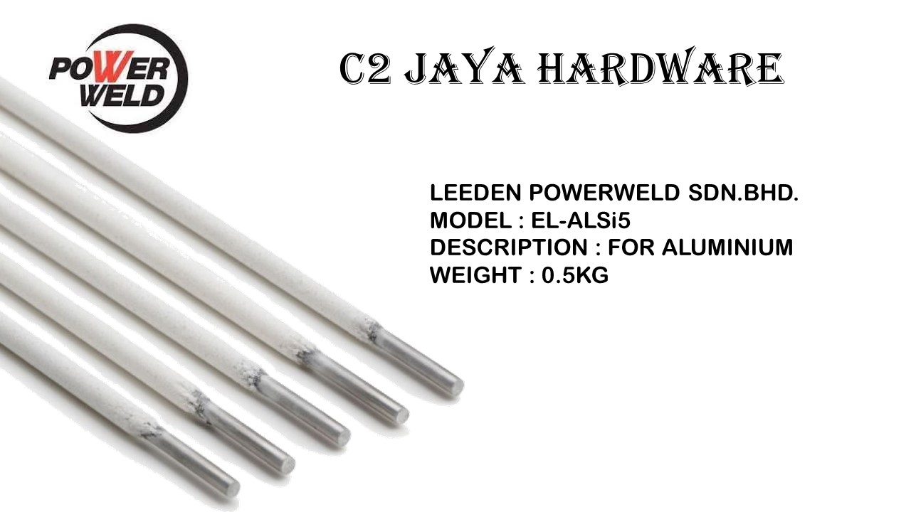 POWER WELD ( EL-ALSi5 / E4043 ) 2.6 MM / 3.2 MM Aluminium Electrode Welding Rod ( EL-ALSi5 ) ( 0.5KG