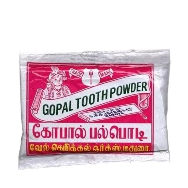 3PKT | Gopal Tooth Powder  - Traditional Dental Care Sachet - Classic Formula for Oral Hygiene
