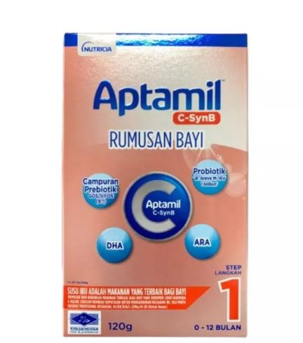 [East Malaysia] NUTRICIA Aptamil C-SynB Step 1 0-12 bulan 120g