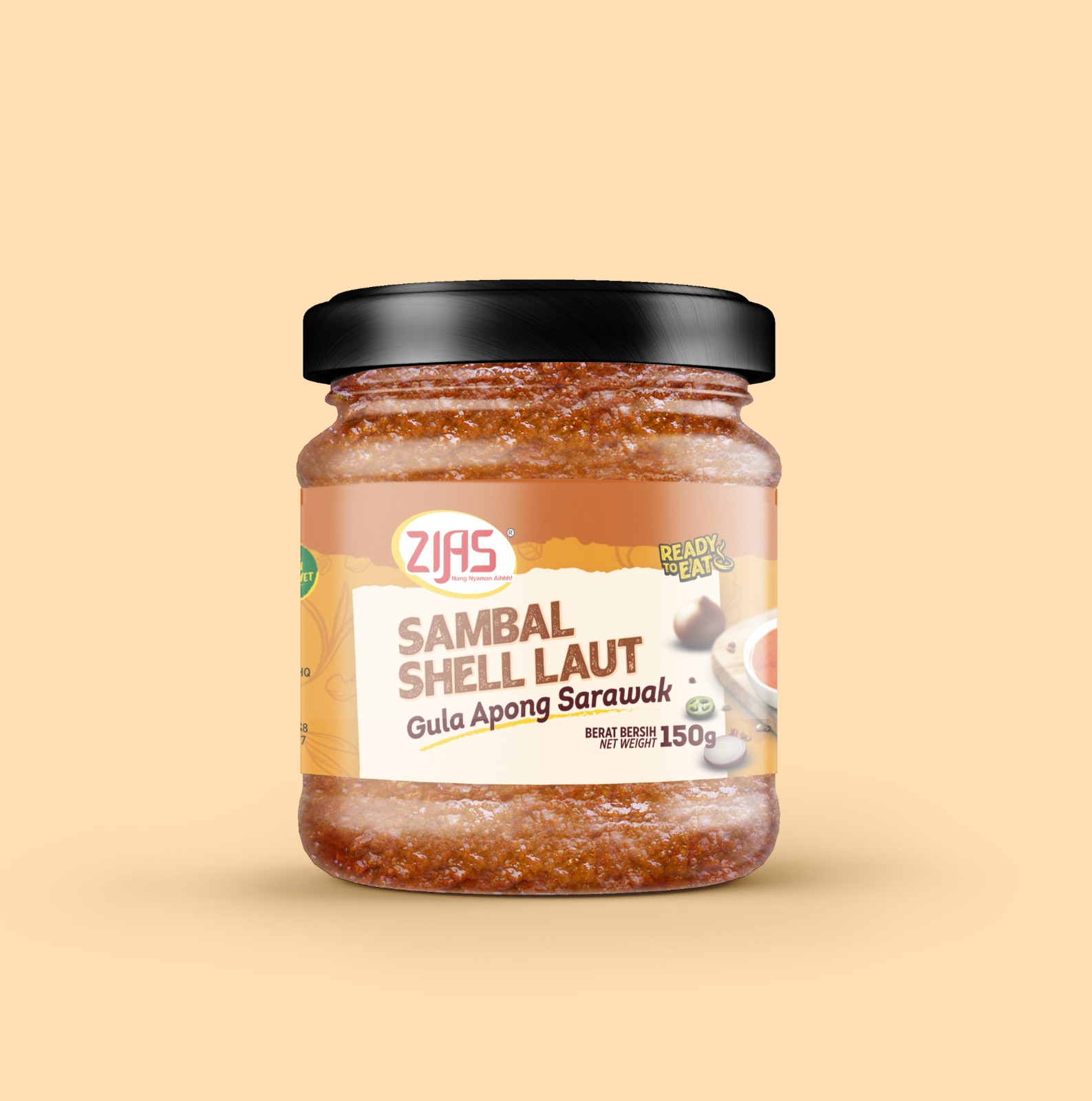 Zias Sambal Shell Laut 150g Gula Apong Sarawak
