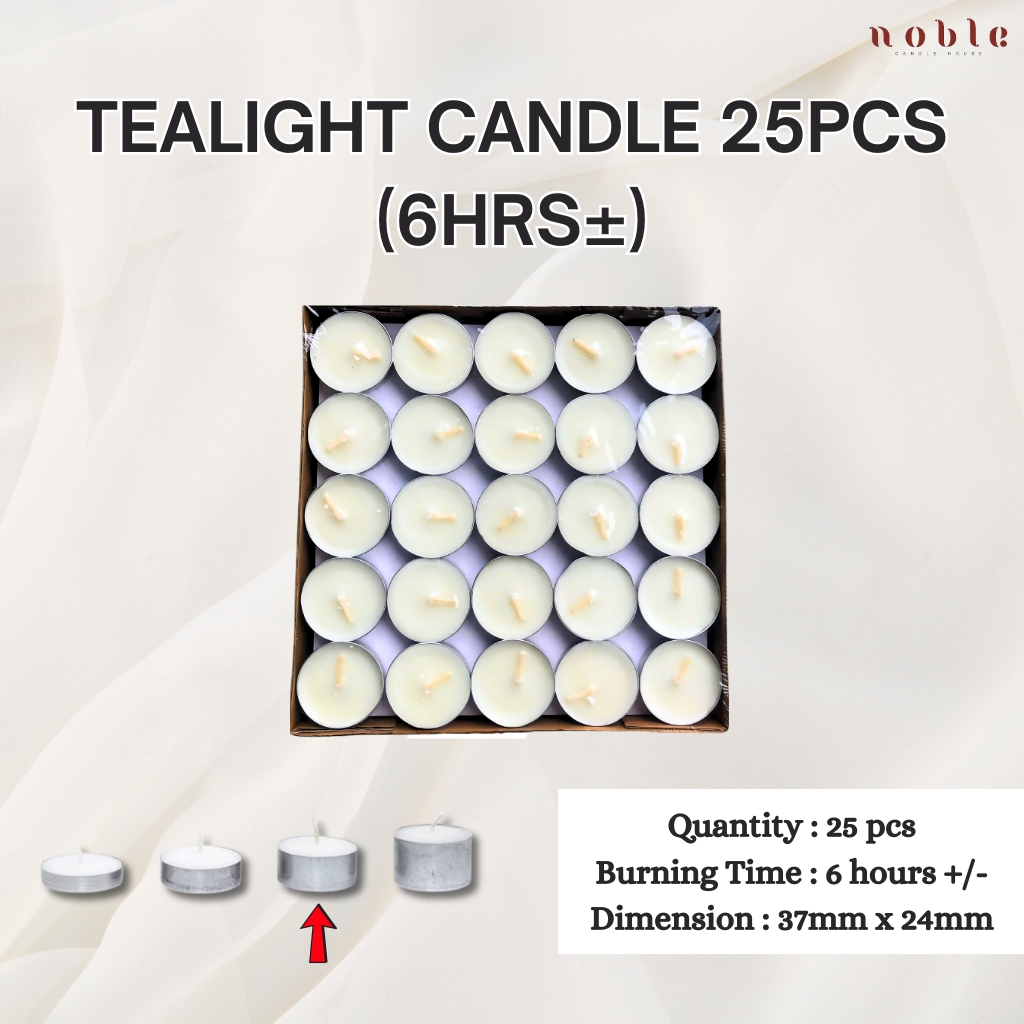 Tealight Candle 25pcs/50pcs (6hours±) [High Quality]
