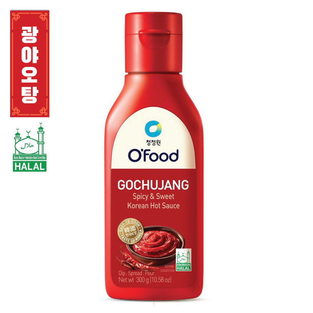 Korean halal Daesang O food Gochujang 300g Bibimbap Spicy & Sweet Tteobokki韓式ofood辣椒醬Chili Sauce 拌饭 