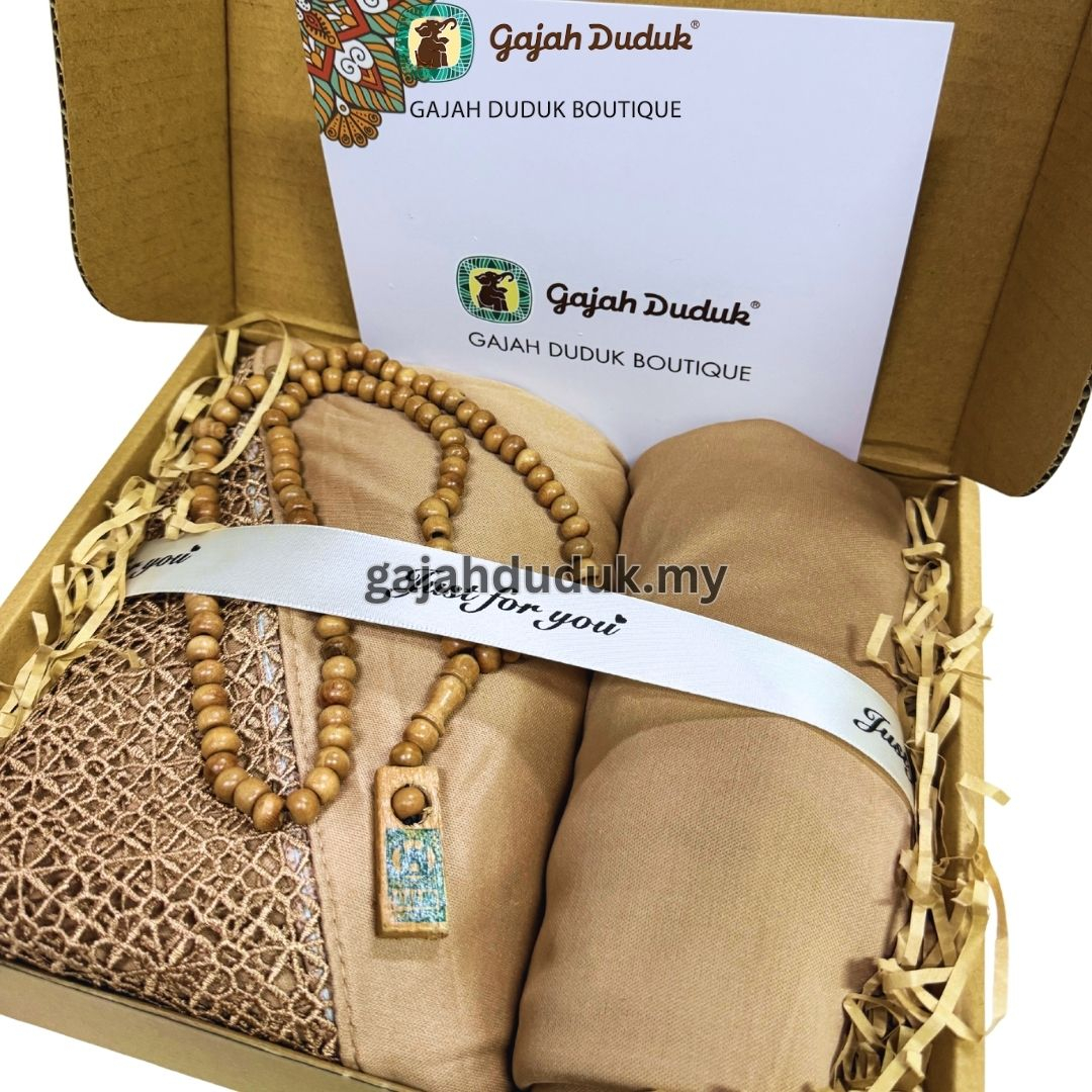  Promo Set Gift Box Telekung Sulam Hadiah Istimewa Buat Wanita, Ibu, Isteri & Yang Tersayang