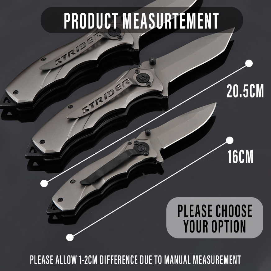 GR Folding Strider 313 Knife Full Steel Outdoor Knive Hunting Mounting Trekking Hiking Safety Tool H