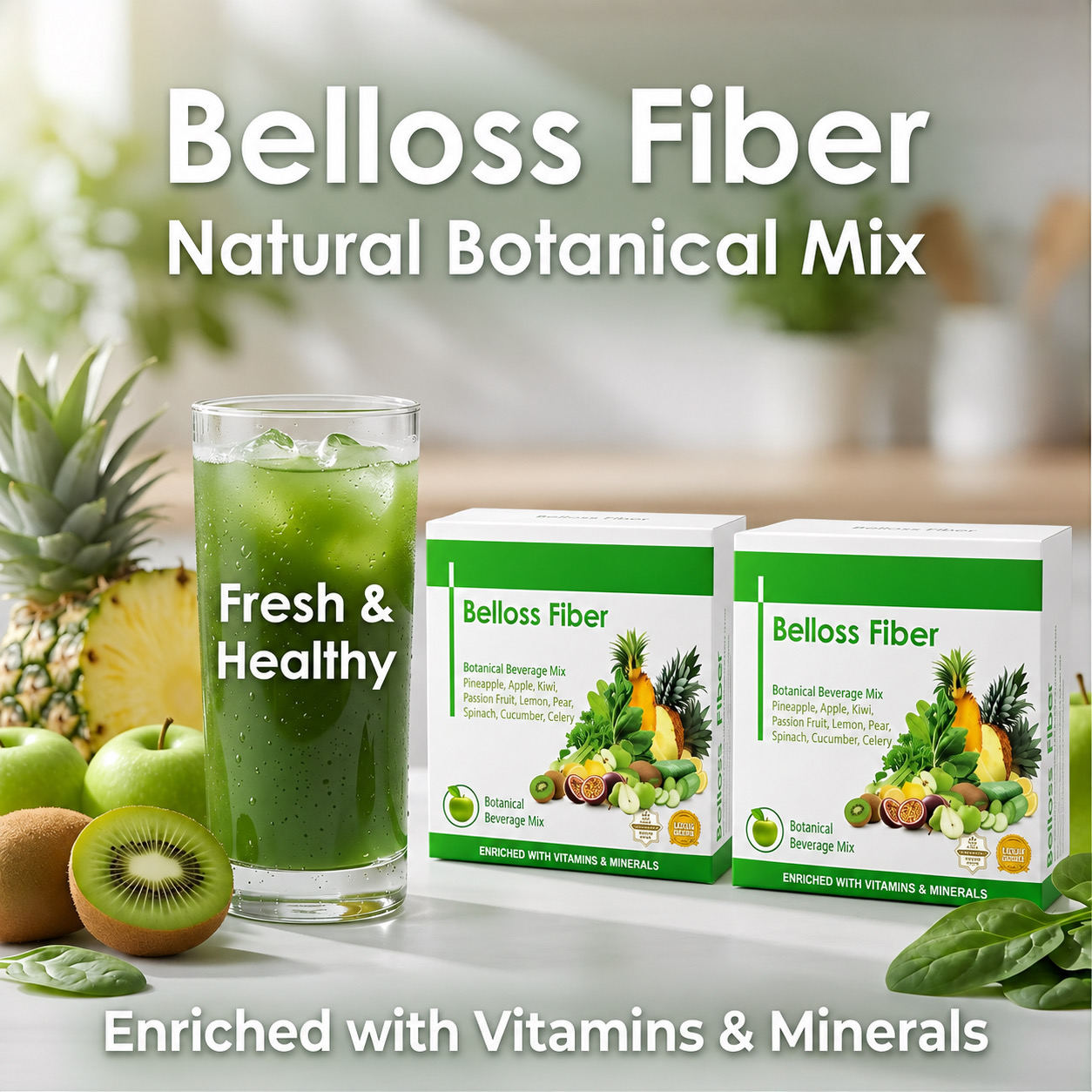 2BOX /KITSUI BELLOS FIBER /HEALTHY AND HAPPY TUMMY /ORIGINAL