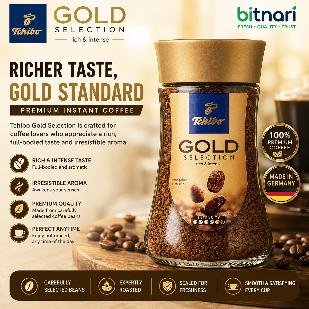 Tchibo Gold Selection Coffee 100g