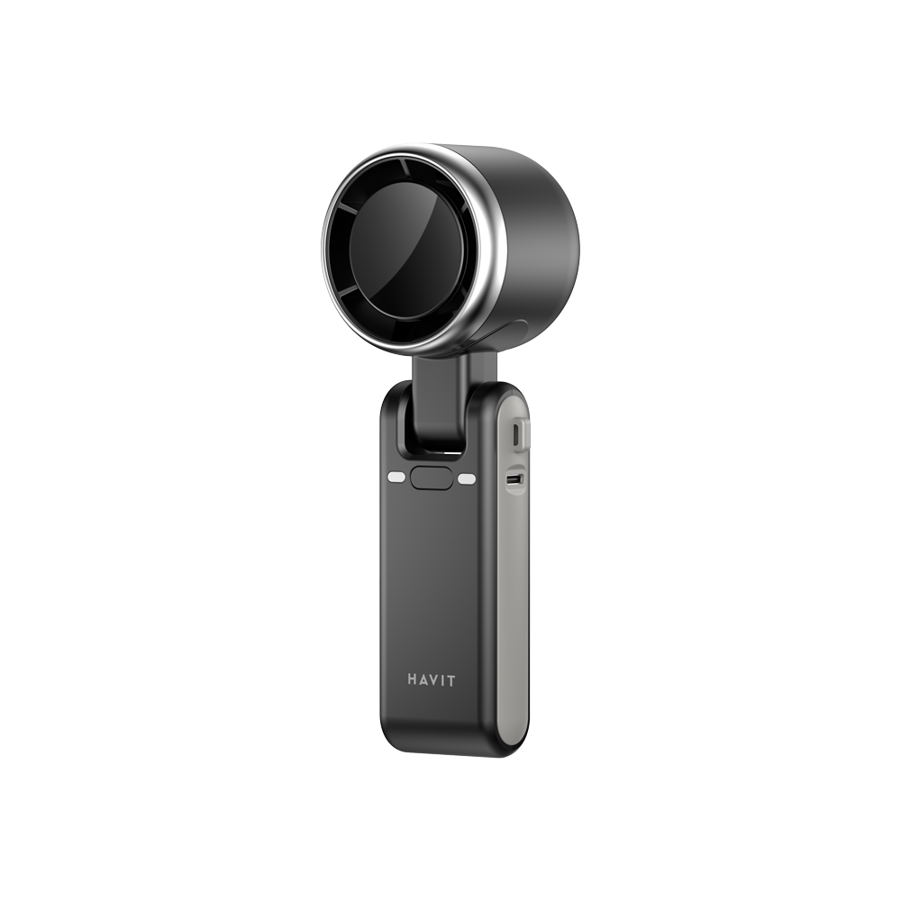 HAVIT HF607 Foldable Handheld / Handfree Neck Turbo Fan 3600mAh | 13500RPM 5-Speed Wind Adjustment