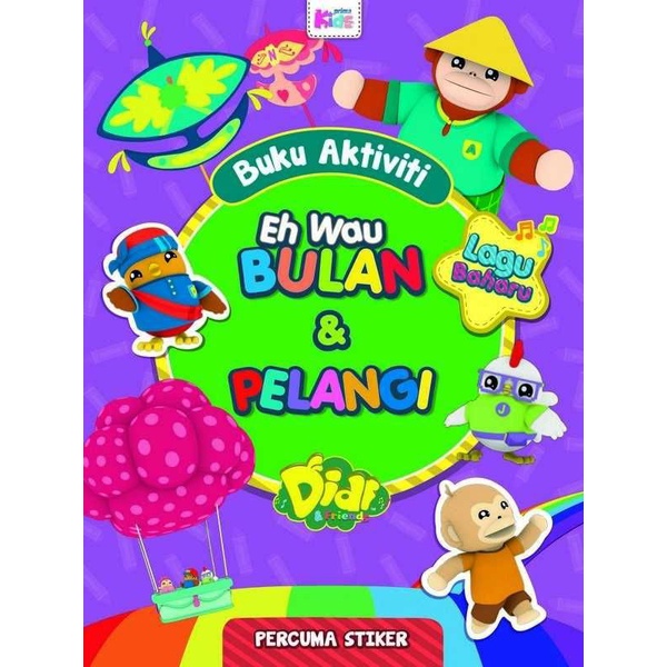 Buku Aktiviti Didi & Friends: Eh Wau Bulan & Pelangi (Sticker)