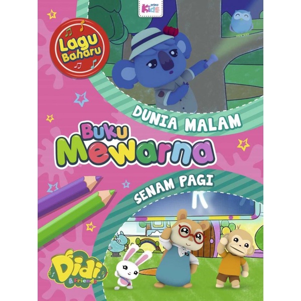 Buku Mewarna Didi & Friends: Dunia Malam & Senam Pagi