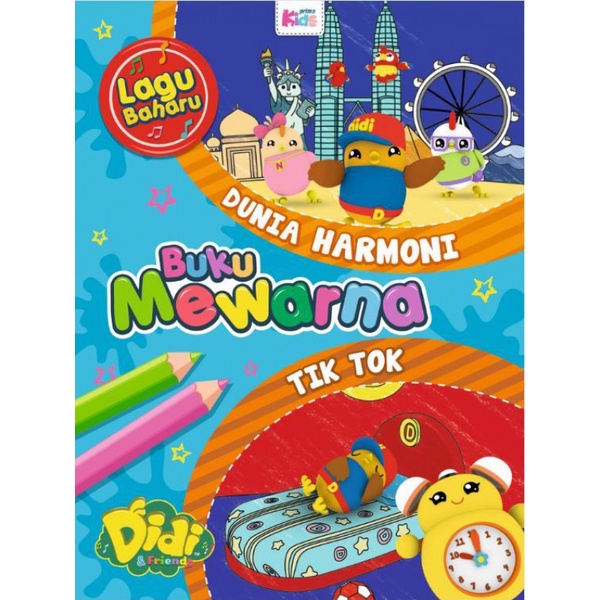 Buku Mewarna Didi & Friends: Dunia Harmoni & Tik Tok