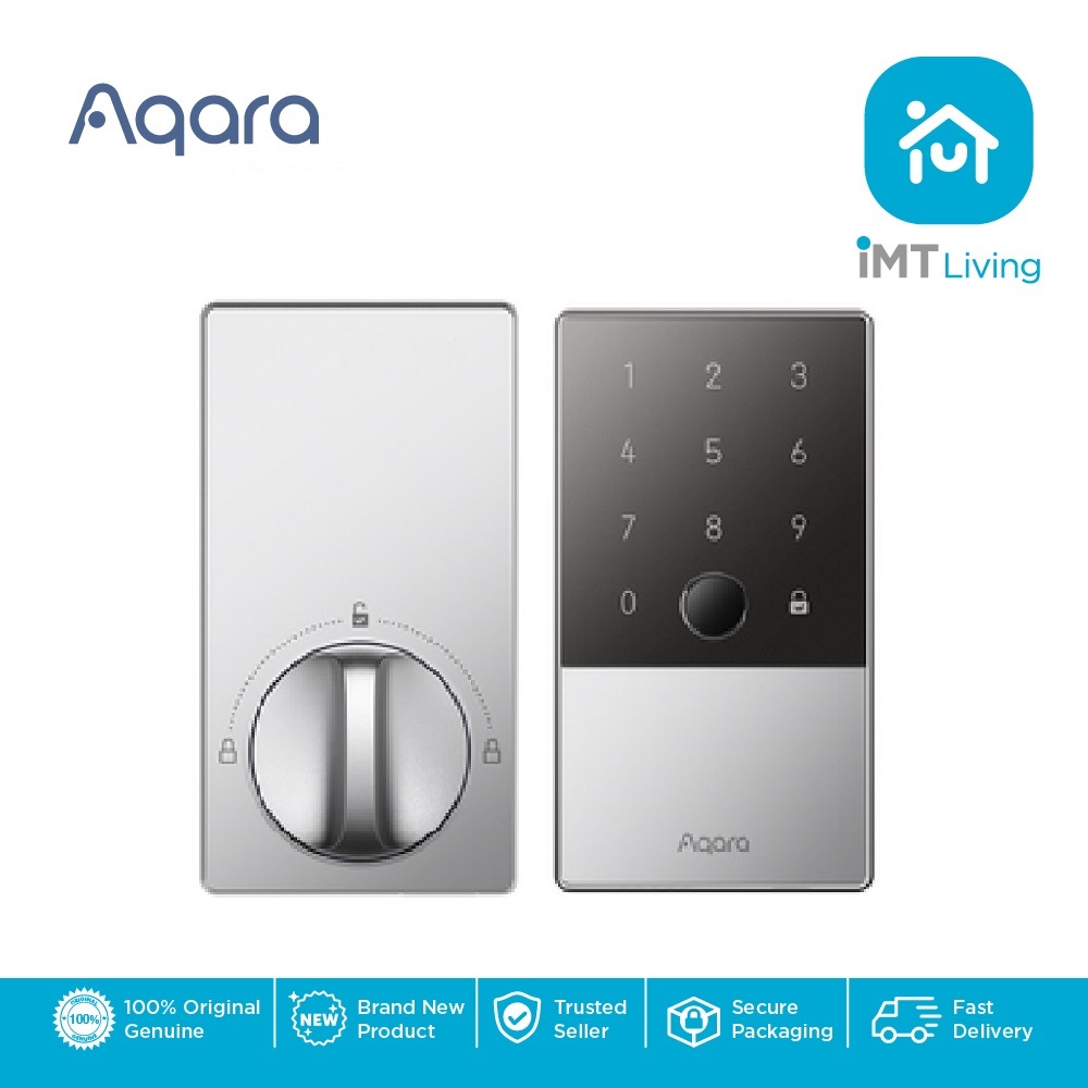 Aqara Smart Lock U100 Kit | 2 Years Warranty | Built-In Fingerprint Reader & IP65 Keypad | Zigbee 3.