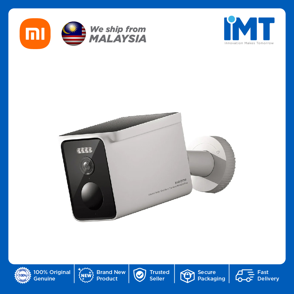 Xiaomi Solar Outdoor Camera BW400 Pro Set | 2.5K Ultra night vision | 132° FOV Expanded horizon