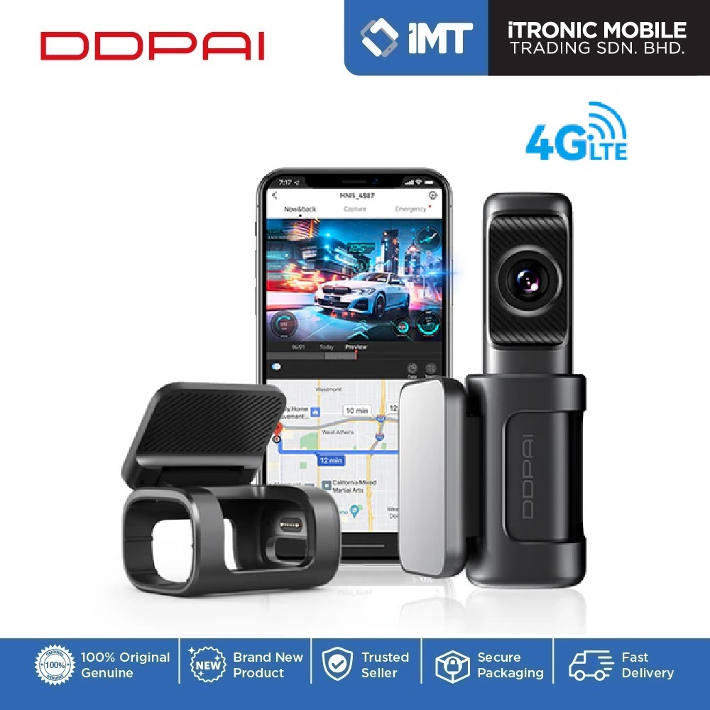 DDPAI Mini 5 Dash Cam | UHD 2160P 4K | 140° Wide Angle | 24 Hours Parking Mode | 3840 x 2160P Resolu