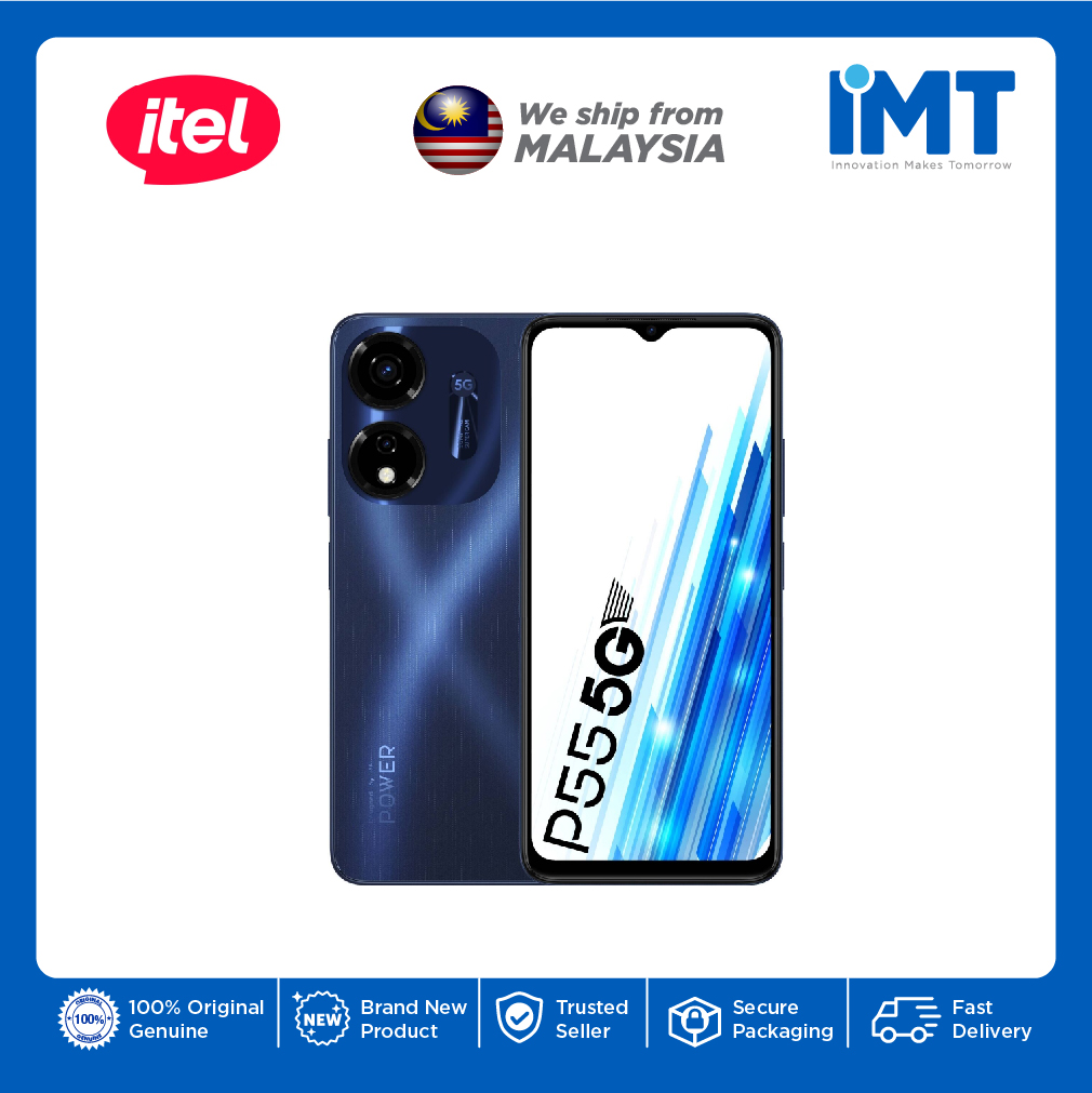 itel P55 5G Smartphone | MediaTek Dimensity 6080 | 6.6" IPS LCD Display | Dual Rear Camera 50MP