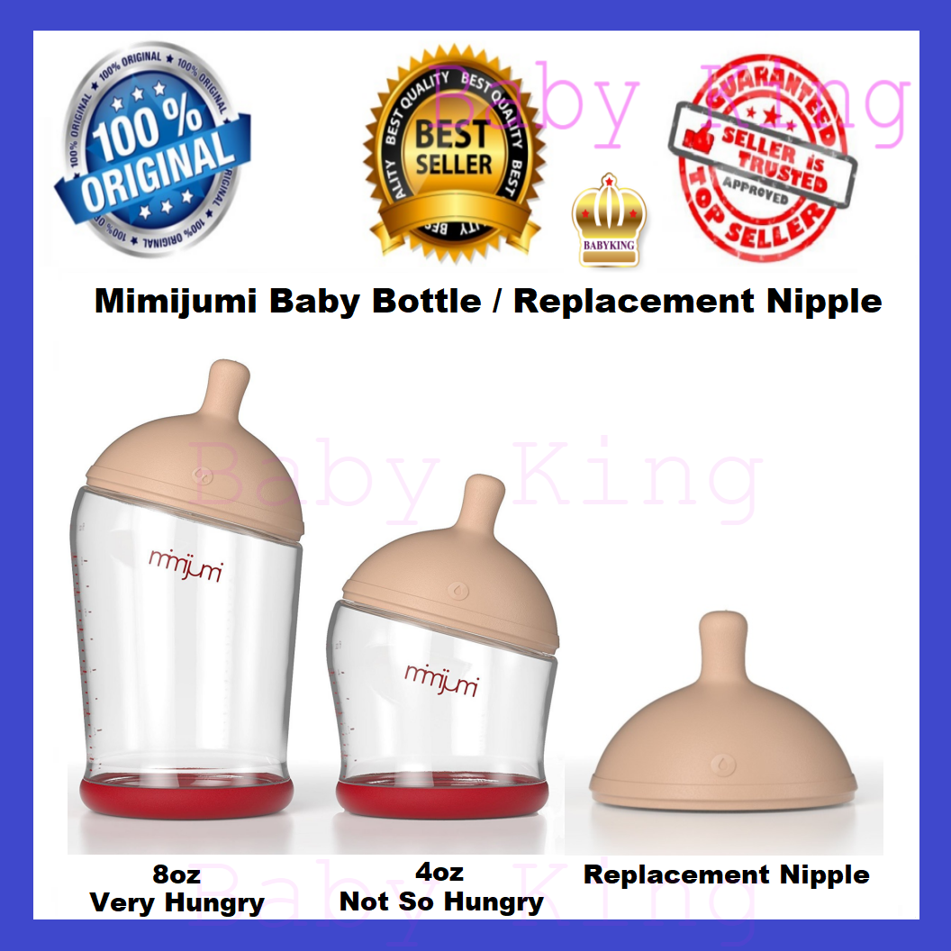 Original Mimijumi Baby Feeding Bottle Bottles 4oz/120ml, 8oz