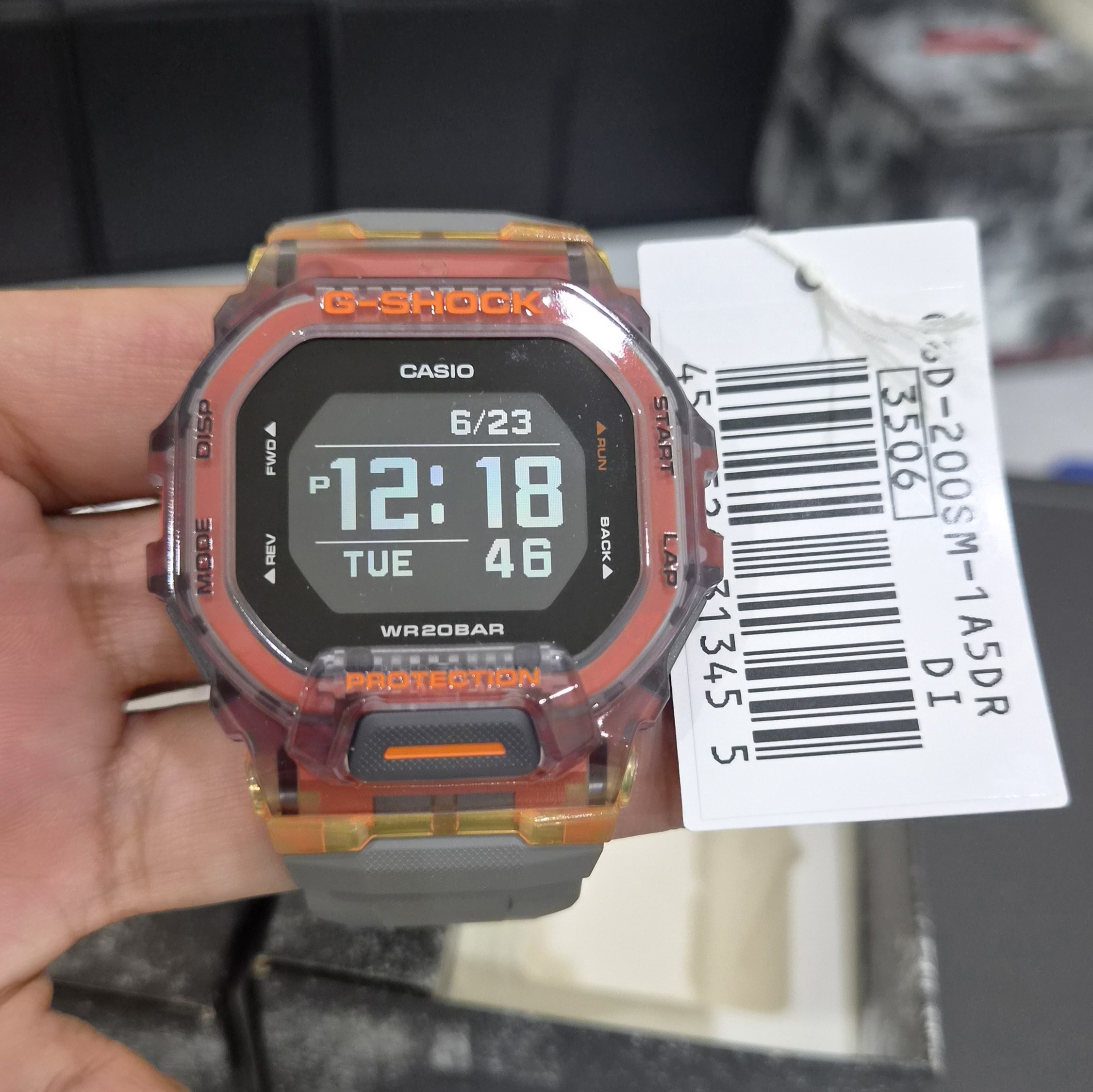 Casio G Shock GBD-200SM-1A5DR Original Asia SetCase / bezel material: Resin Resin Band Shock Resista
