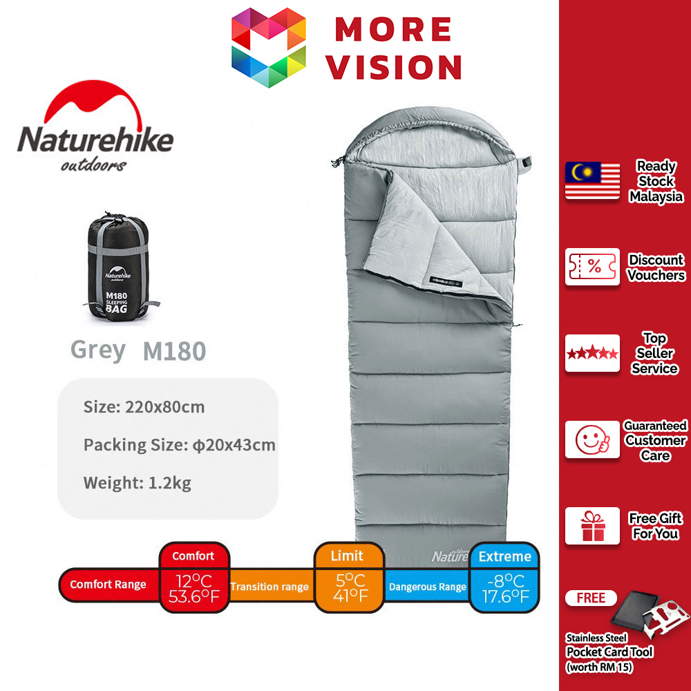 Naturehike M-Series Sleeping Bag Ultralight Portable Envelope Washable Outdoor Camping Hiking Glampi