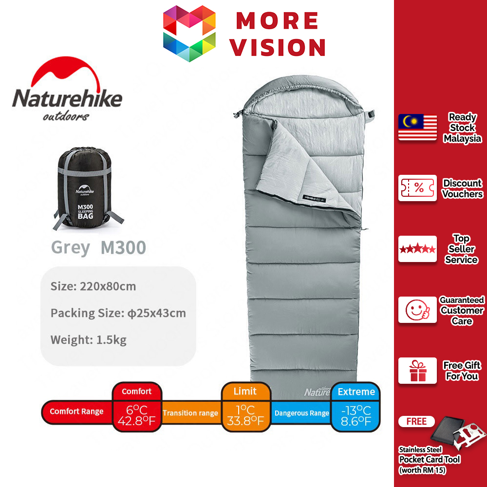 Naturehike M-Series Sleeping Bag Ultralight Portable Envelope Washable Outdoor Camping Hiking Glampi