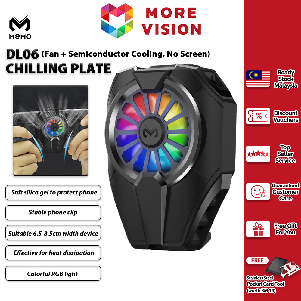 MEMO Phone Cooler Mobile Cooling Fan DL05 DL07 Radiator Heat Sink Kipas Fon Handphone Gaming Smartph