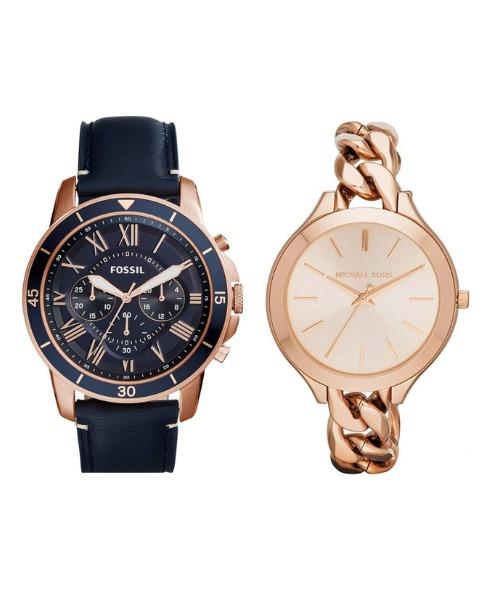 Authentic Fossil Michael Kors Couple Watch FS5237 MK3223