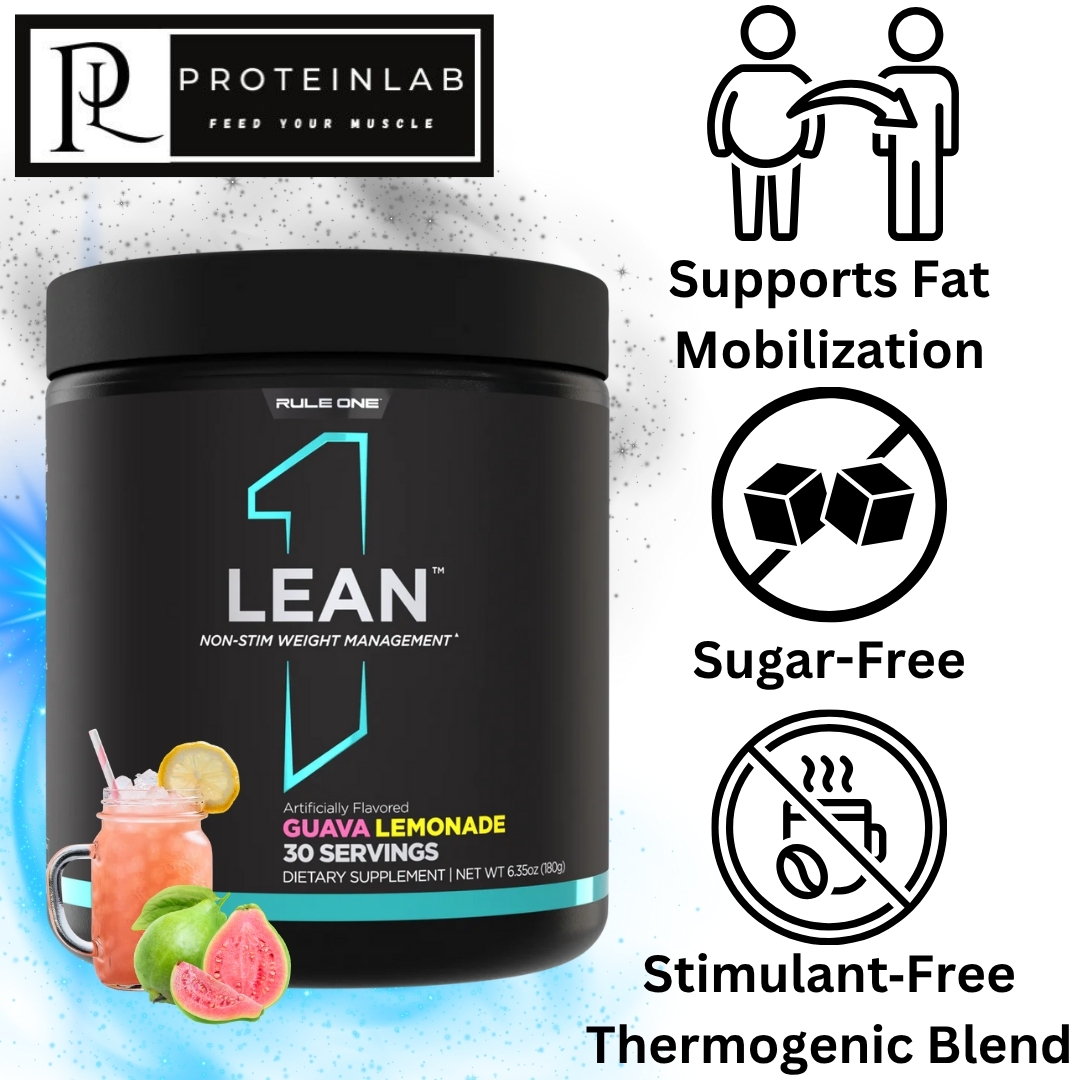 Rule 1 Lean – Stim-Free Fat Burner for Lean Muscle & Metabolism (30 Servings)