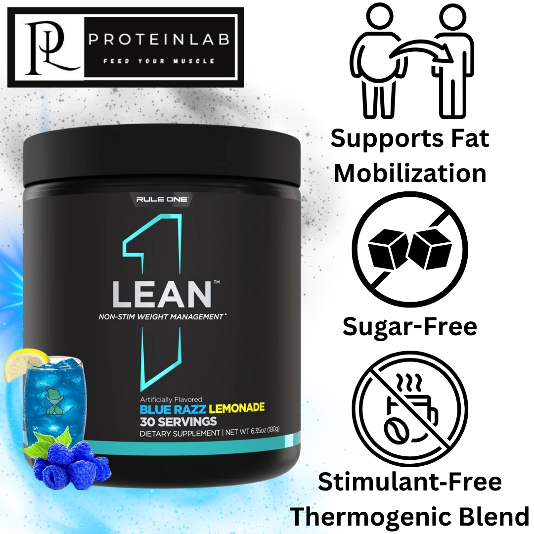 Rule 1 Lean – Stim-Free Fat Burner for Lean Muscle & Metabolism (30 Servings)