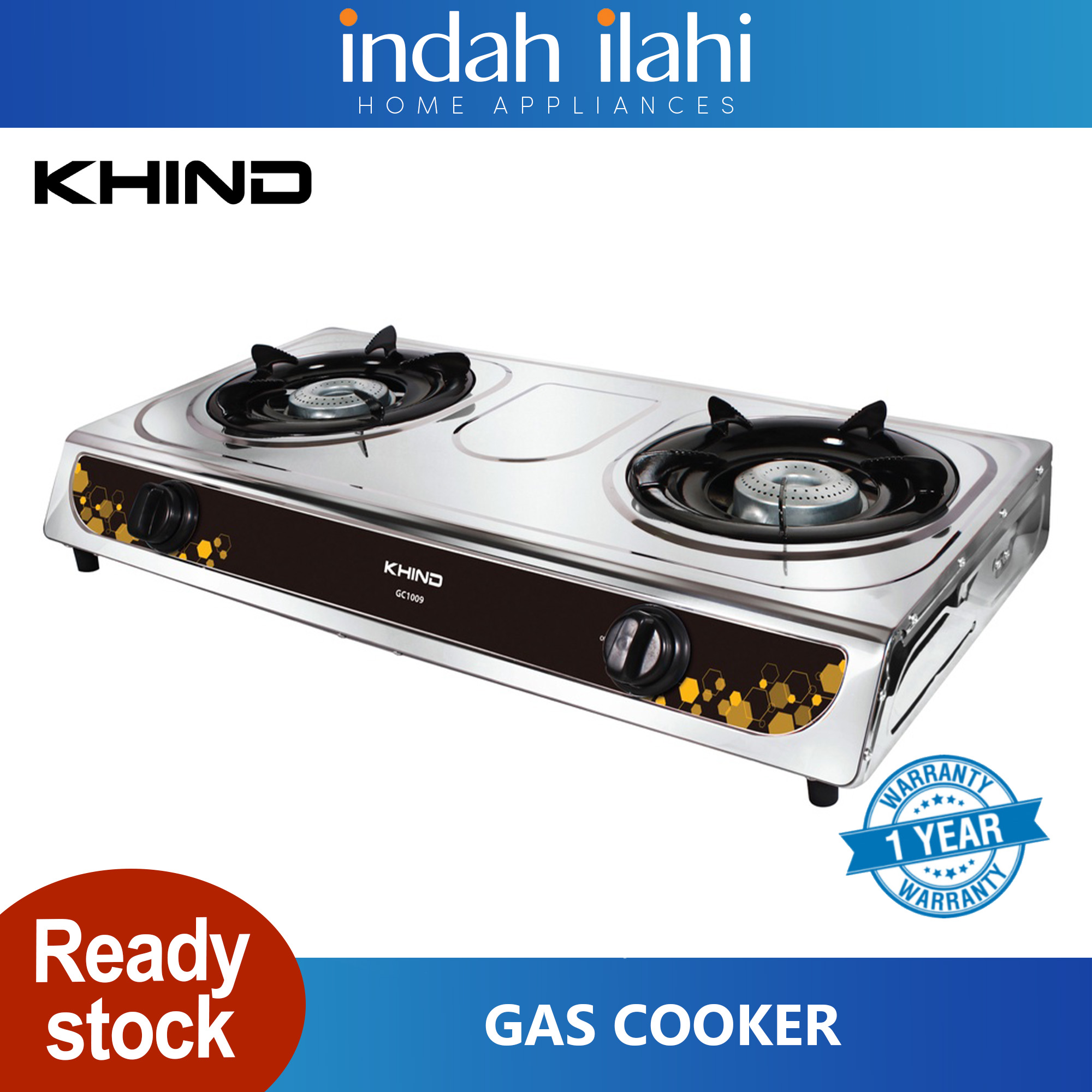 Khind Dapur Gas Gas Cooker GC1009