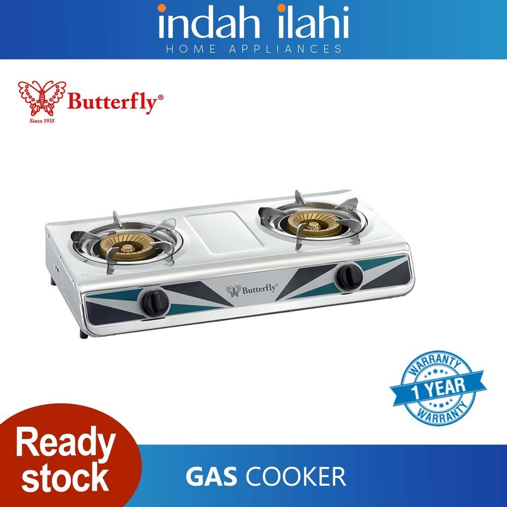 Butterfly Dapur Gas 2 Pembakar Double Gas Stove BGC-2015