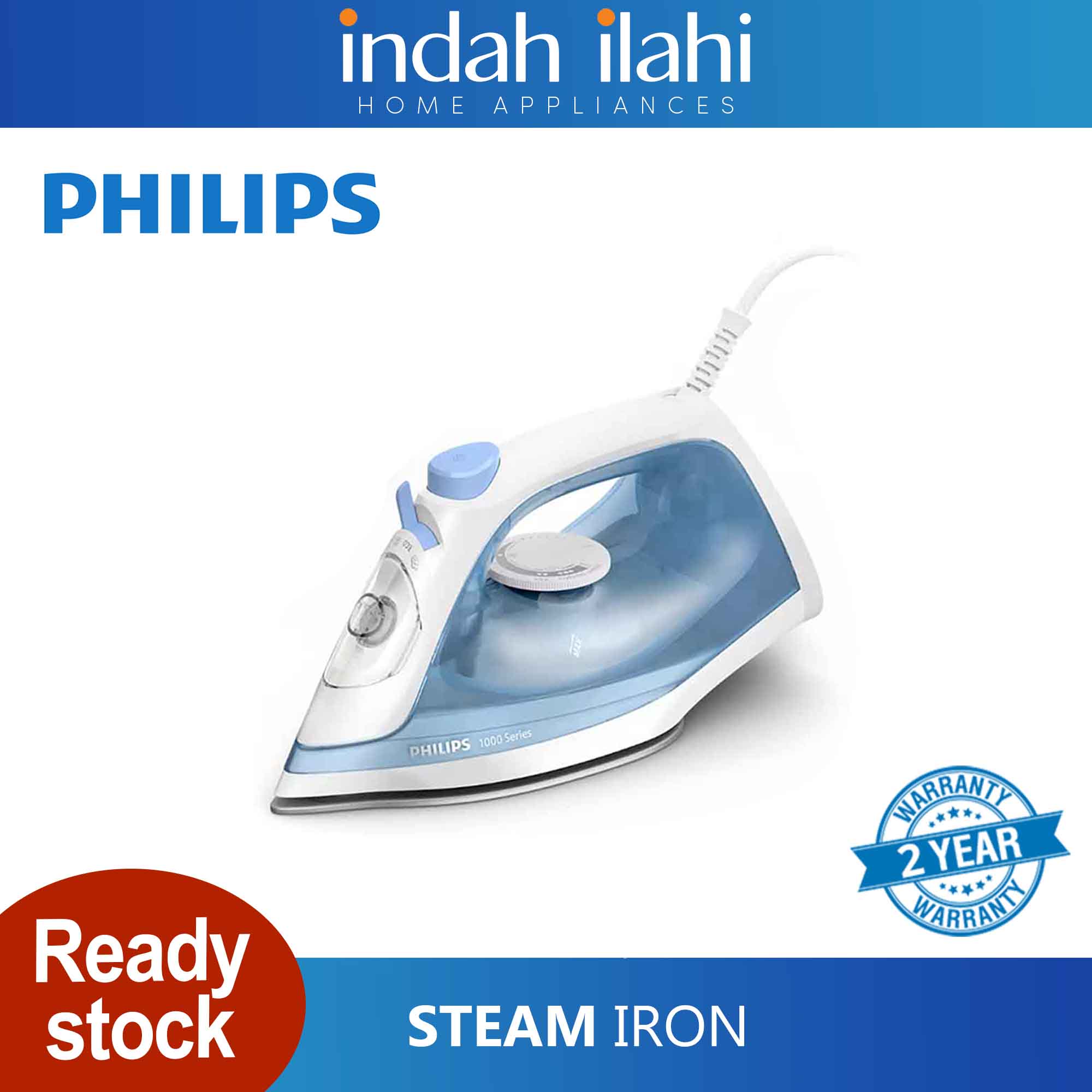 PHILIPS Seterika Wap Steam Iron DST1010/20