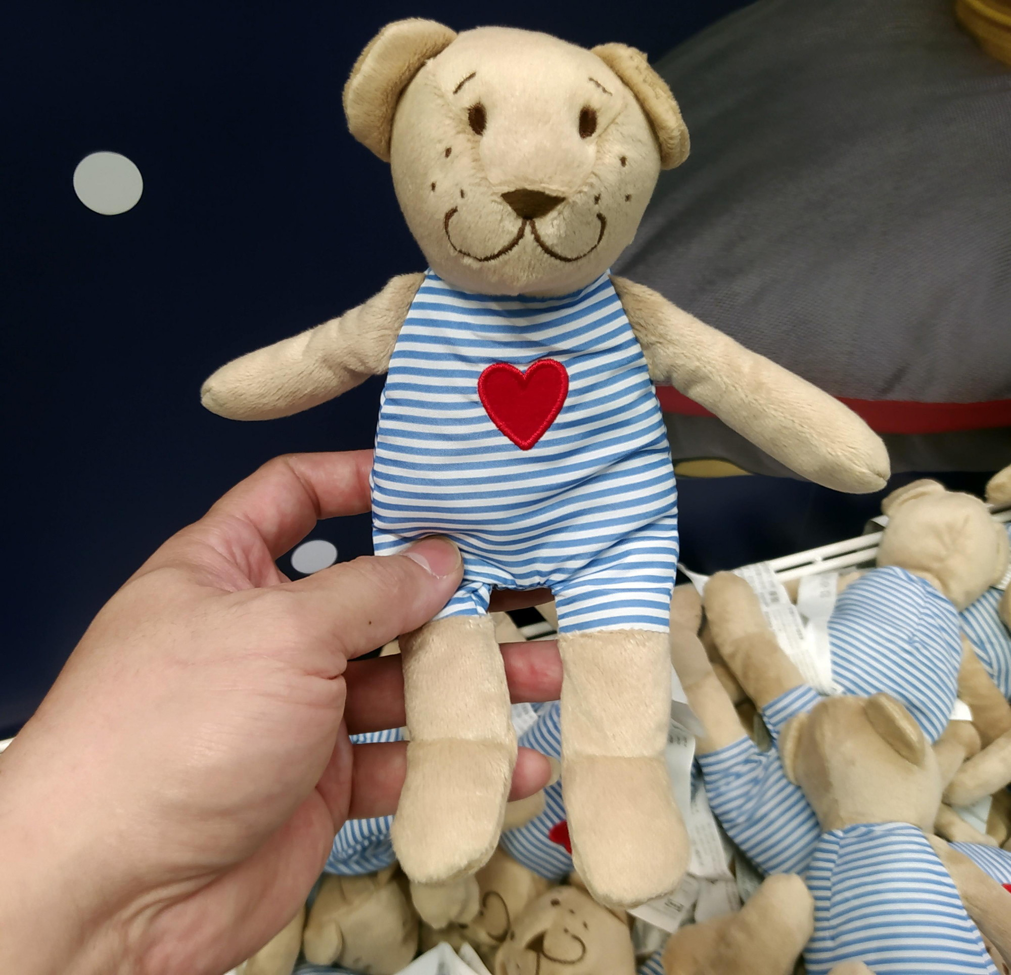 <IKEA> FABLER BJORN Soft toy, beige, 21 cm (Machine washable) Mainan lembut