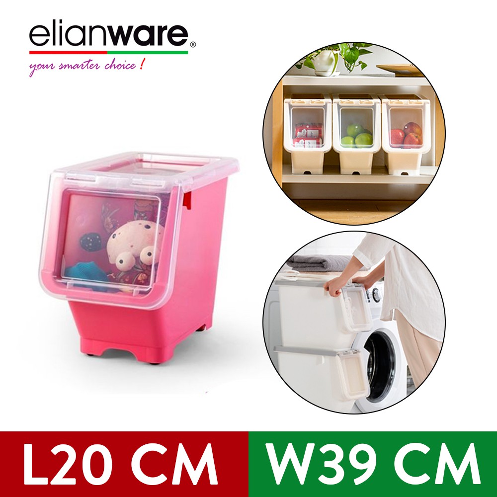 Elianware Drawer Stack Box With Roller (14L)