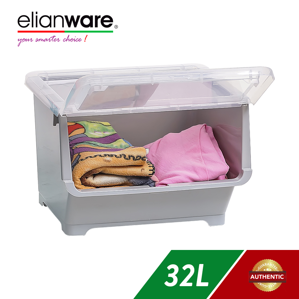 Elianware 32 Ltr Drawer Stack Box With Roller