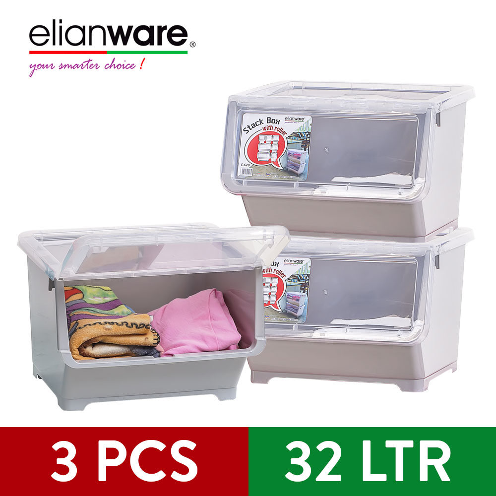 Elianware 32 Ltr Stack Box With Roller