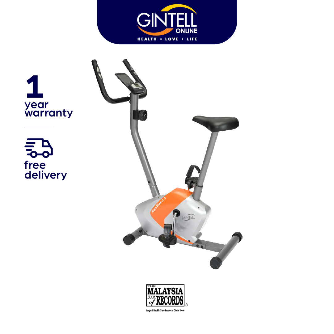 Gintell AEROBike 2.0 - Basikal Senam Dalam Rumah dengan Sistem Rintangan Magnetik dan Pemantauan Jantung