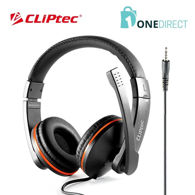 CLiPtec MOBIWAVE Dynamic Stereo Multimedia Headset-BMH519 (Black)