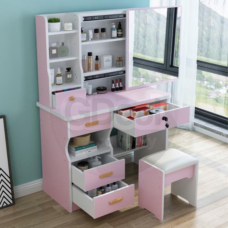 GDeal Dressing Table Small Simple Modern Makeup Table Economical Multi Spaces Dressing Table