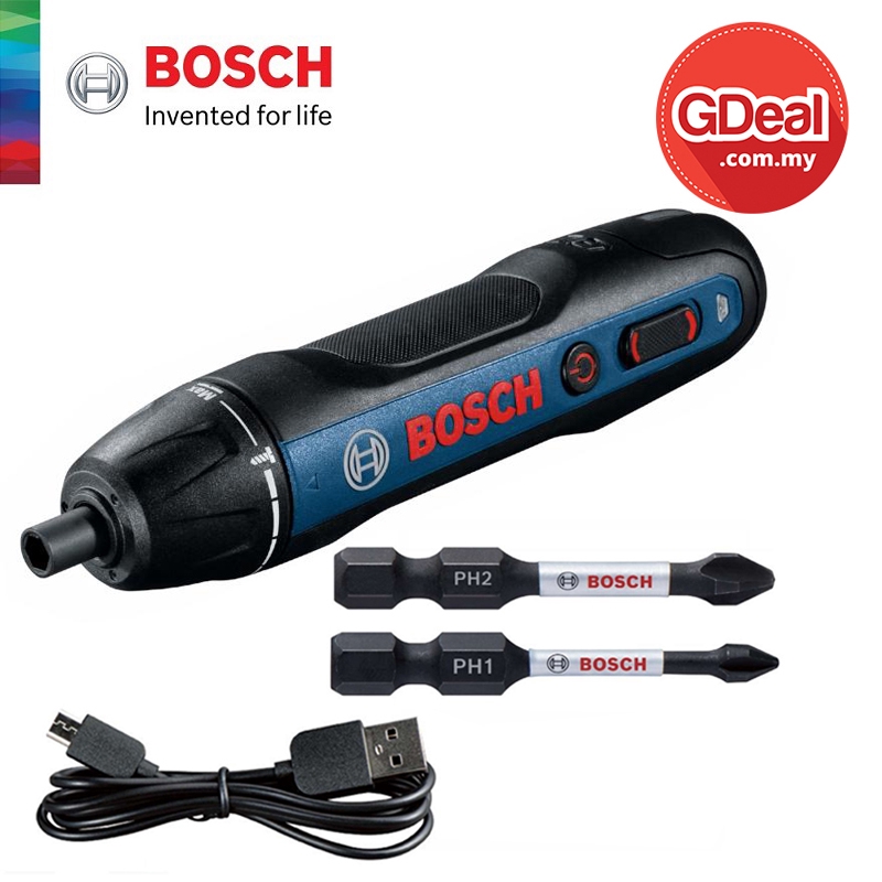 GDeal BOSCH GO 2 SOLO Smart Screwdriver (with 2pcs Screwdriver Bits + Micro USB Cable) - 06019H21L1