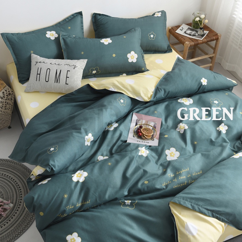 GDeal 1.5m Simple Autumn And Winter Bed Sheet Quilt Cover Small Fresh Bedding Cover