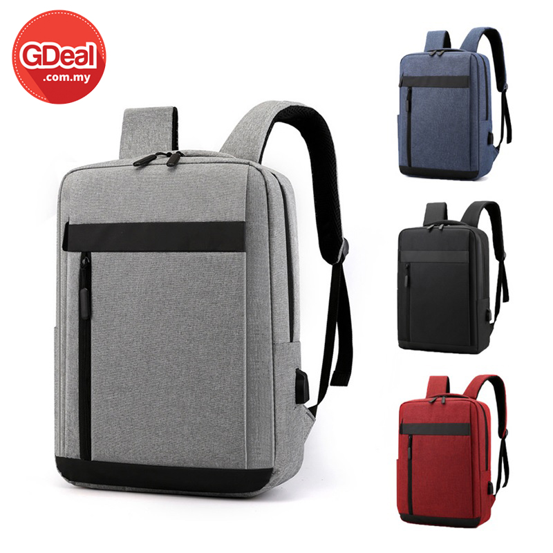 GDeal Multi functional USB Nylon Lightweight Outdoor Casual Business Travel Computer Backpack Studen