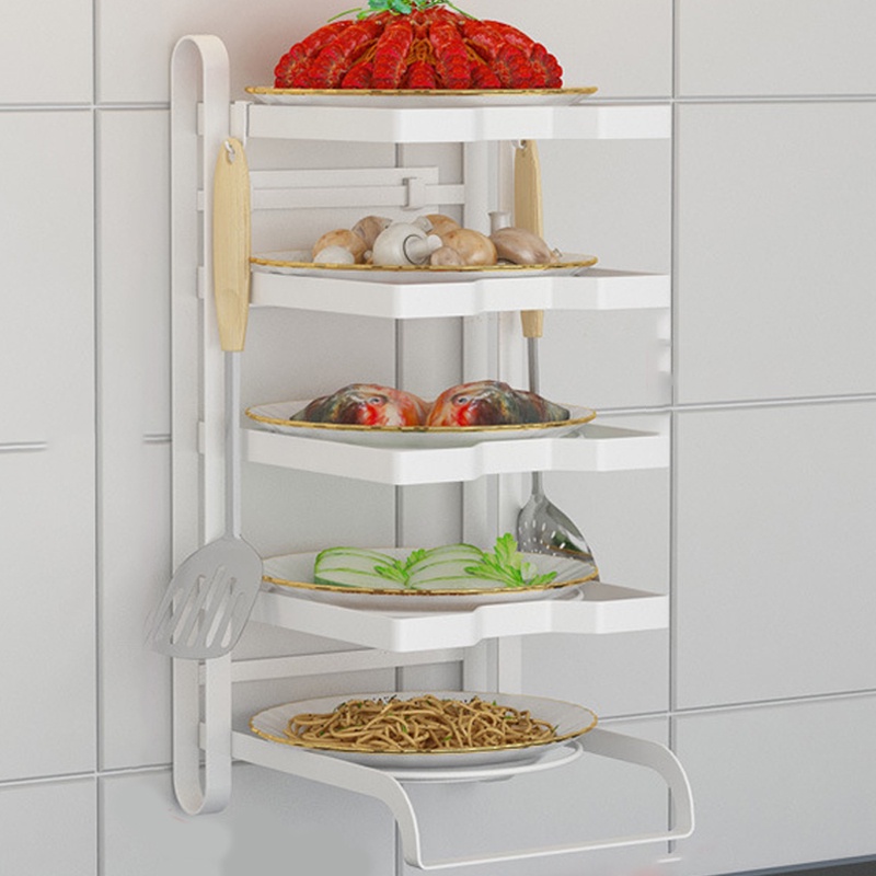 GDeal Kitchen Side Dish Tray Storage Household Multi Functional Hot Pot Organizer Rack