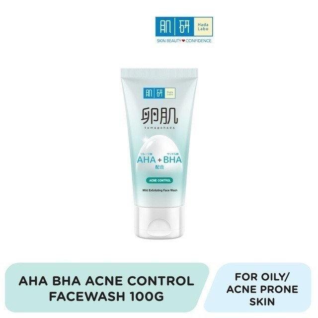 Hada Labo AHA / BHA Face Wash Acne Control Cleanser 100g