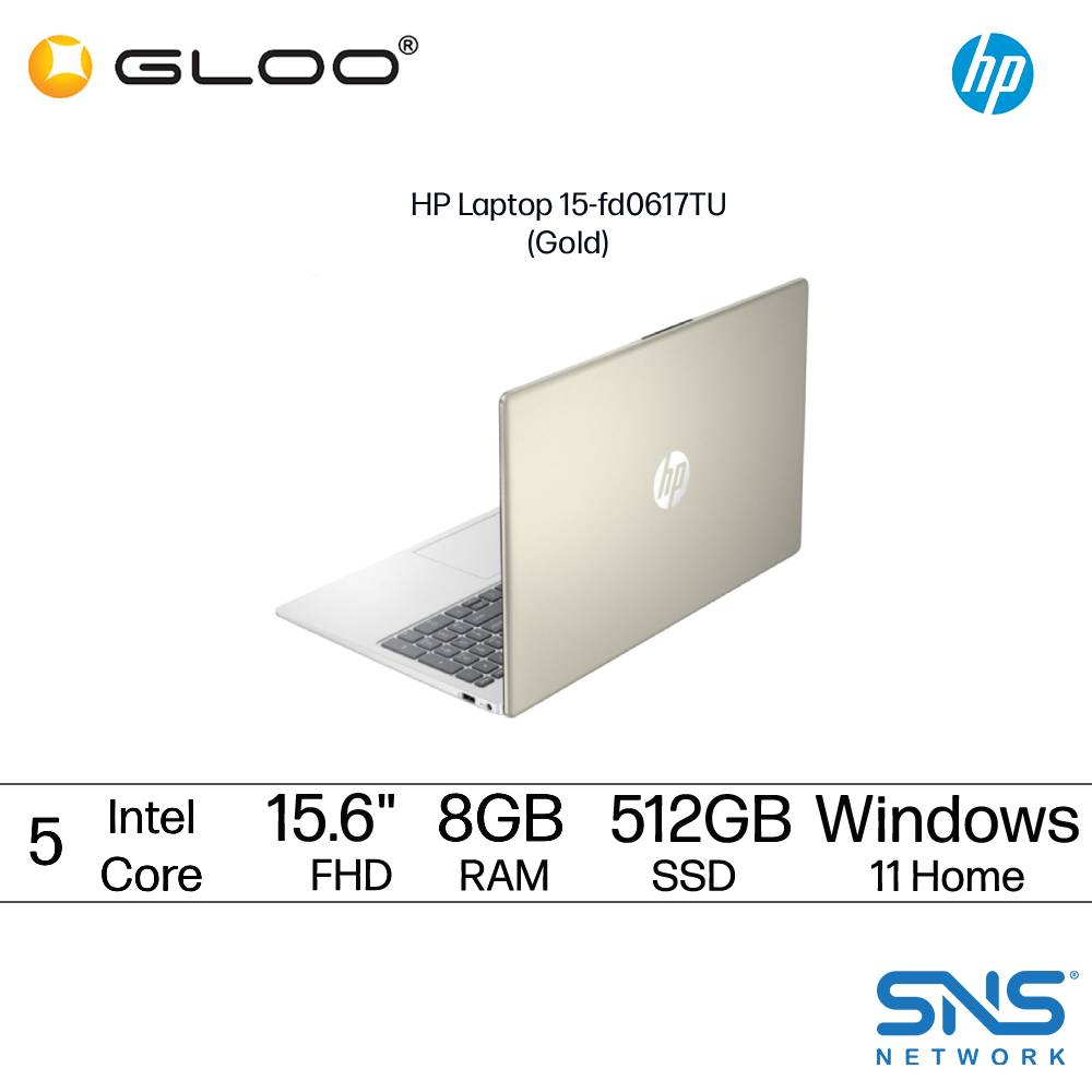 HP Laptop 15.6 inch 15-fd0617TU/618TU/621TU (Intel® Core™ 5 120U | 15.6" FHD | 8GB | 512GB SSD | Int