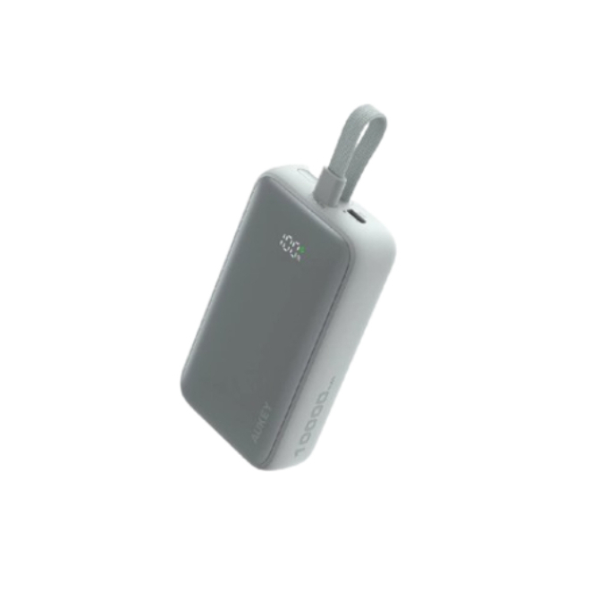 (3C Certified) Aukey PB-Y61 30W 10000mAh PowerBank | Built-in Cable | Fast Charging